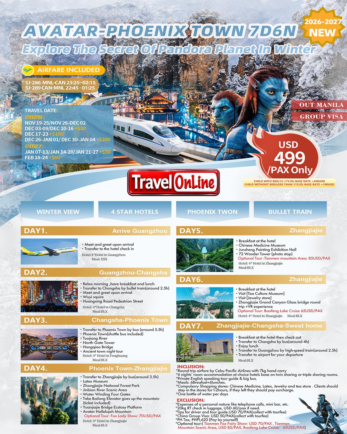Avatar-Phoenix Town in Winter 7D6N: AS LOW AS $499/PAX promo image