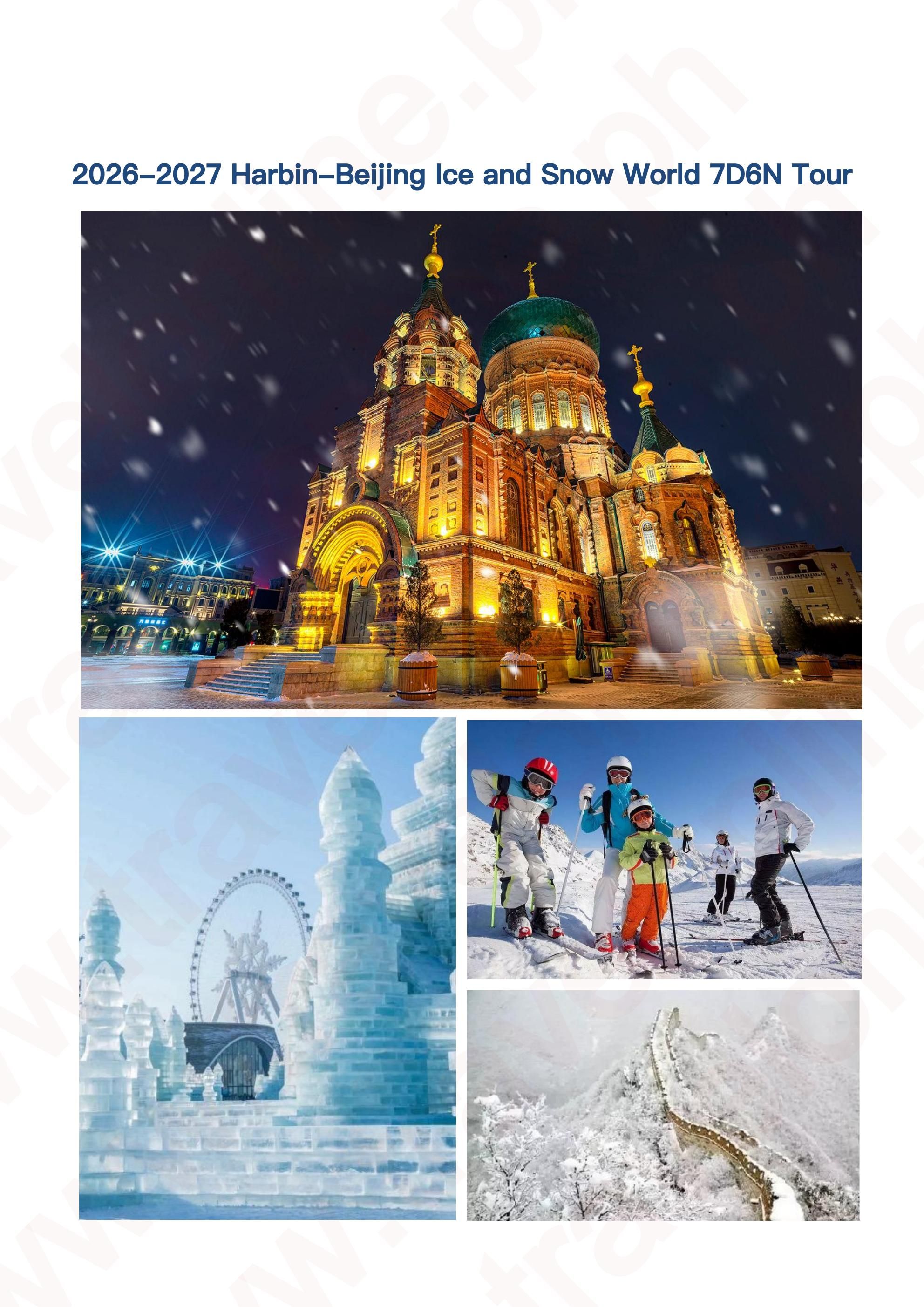 Harbin-Beijing Ice and Snow World 7D6N Tour: AS LOW AS $1299/PAX itinerary
