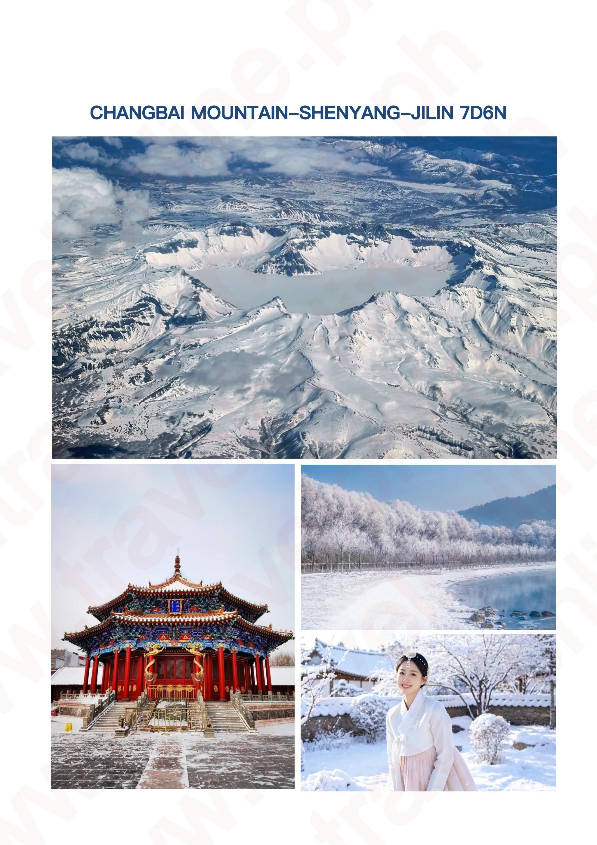 Changbai Mountain-Shenyang-Tonghua-Jilin Skiing: AS LOW AS $1499/PAX itinerary