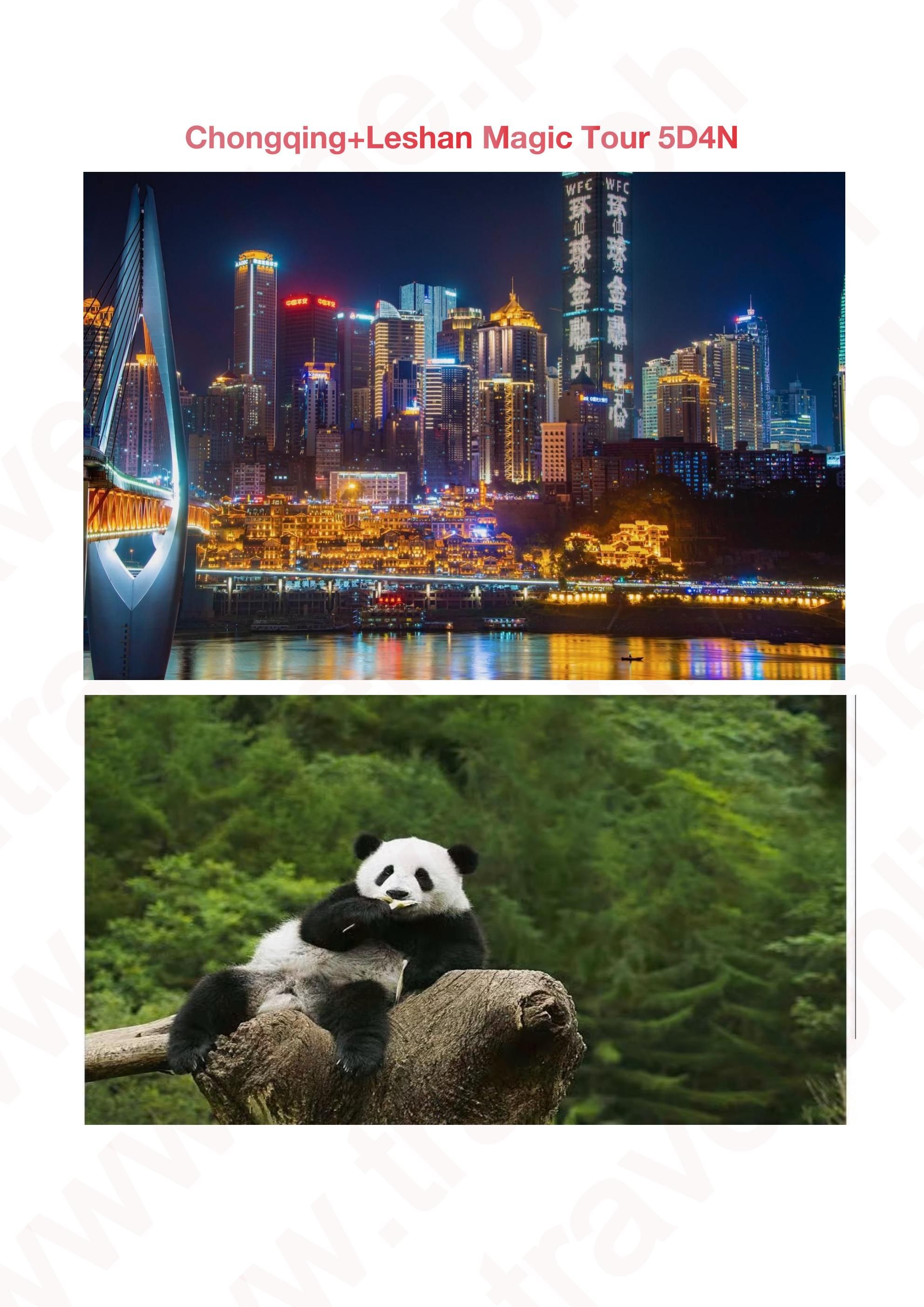 Chongqing+Leshan Magic Tour 5D4N: AS LOW AS $399/PAX itinerary