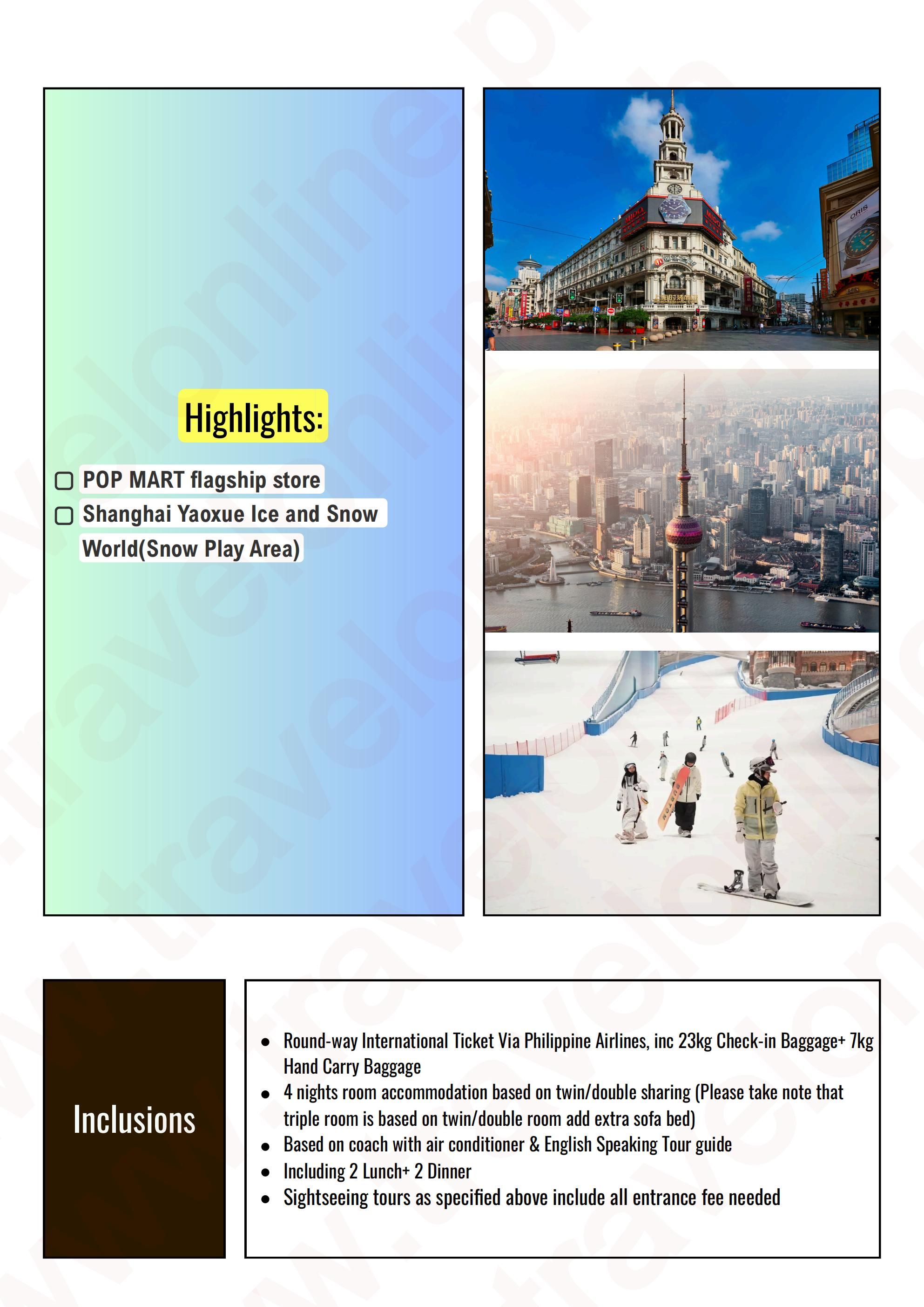 CHINA AS LOW AS $521/PAX itinerary