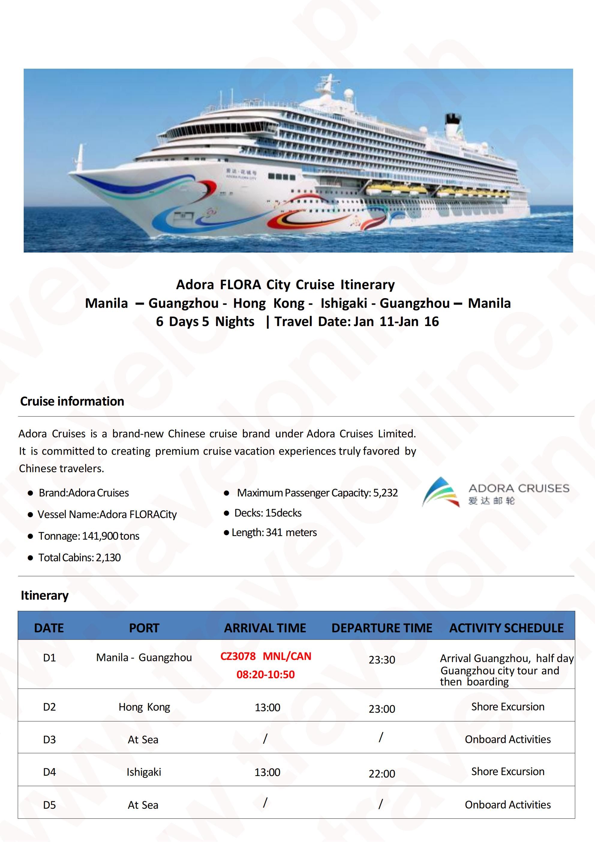 CHINA HONG KONG JAPAN 6 DAYS 5 NIGHTS ALL IN JOINER GROUP TOUR PACKAGE FROM MANILA PHILIPPINES - AS LOW AS: $1488/PAX - TRAVELONLINE itinerary